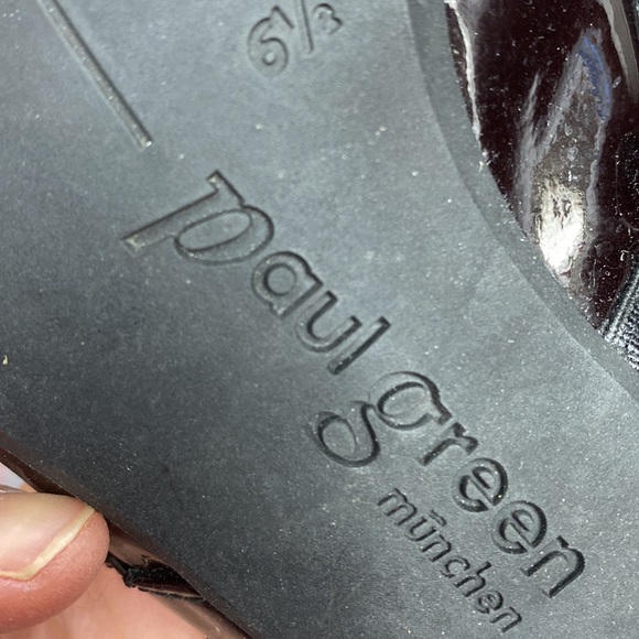 Paul Green Patent Leather Mary Jane Heel Square Toe Bow Sz 9 “Alec" EUC - Picture 10 of 10